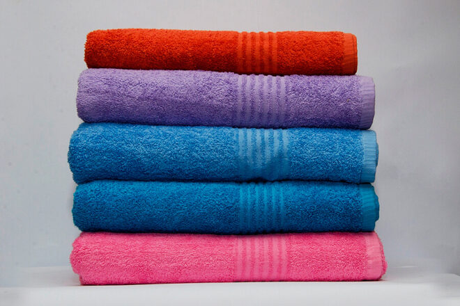 Ring spun towels 100% cotton available in a variety of colours and sizes as per client’s request. Quality Yarn, Softness, Absorbency, Durability.