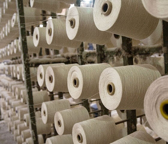 Yarn and raw materials at Canaria Tex