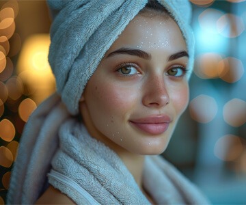 Colourful towels for home use