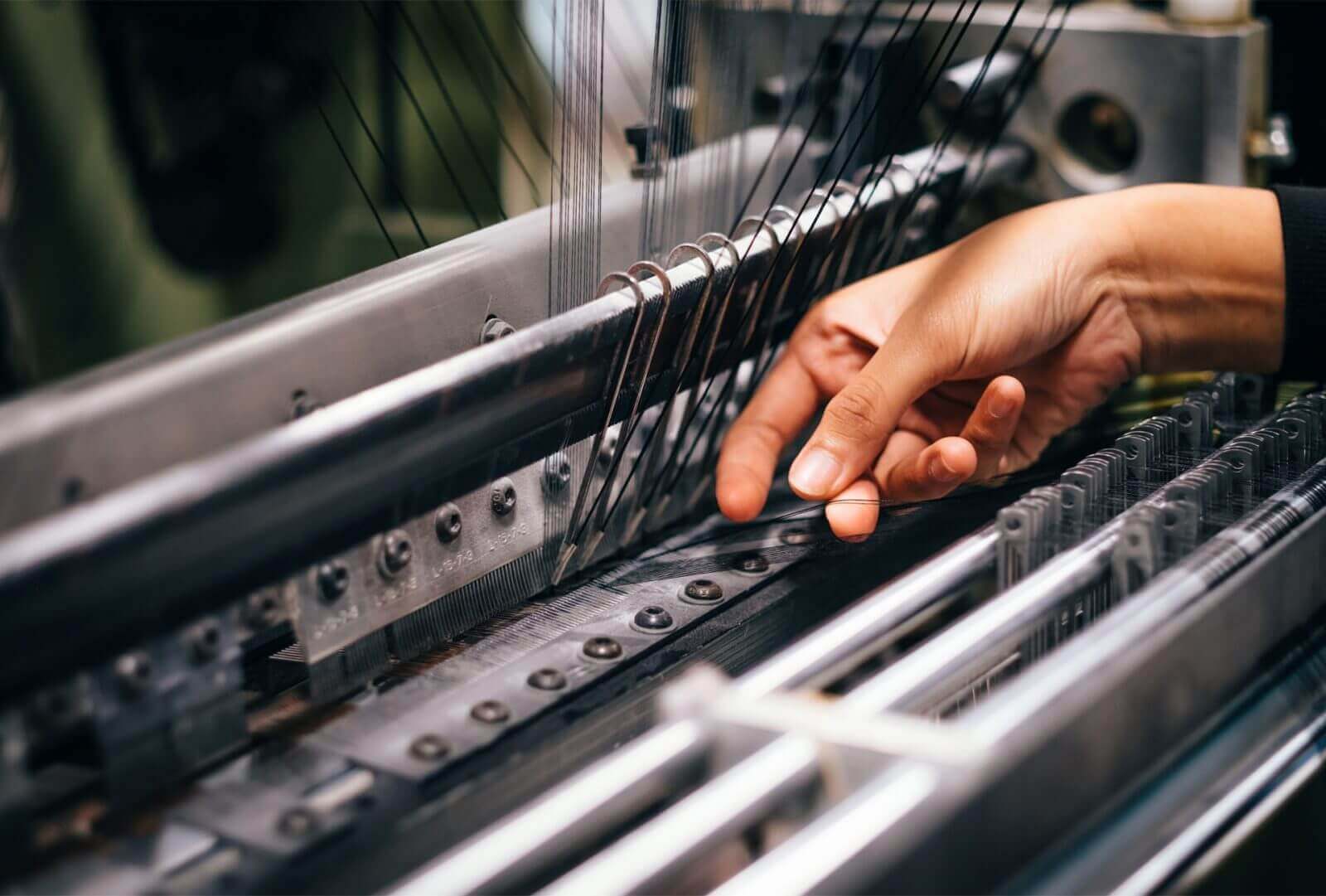 In-house textile manufacturing facility