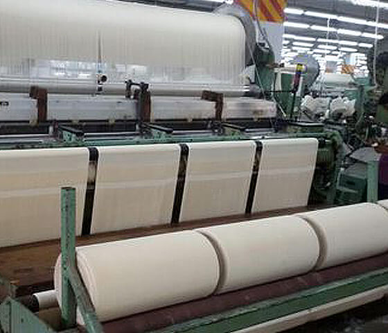 Towel weaving looms at Canaria Tex factory