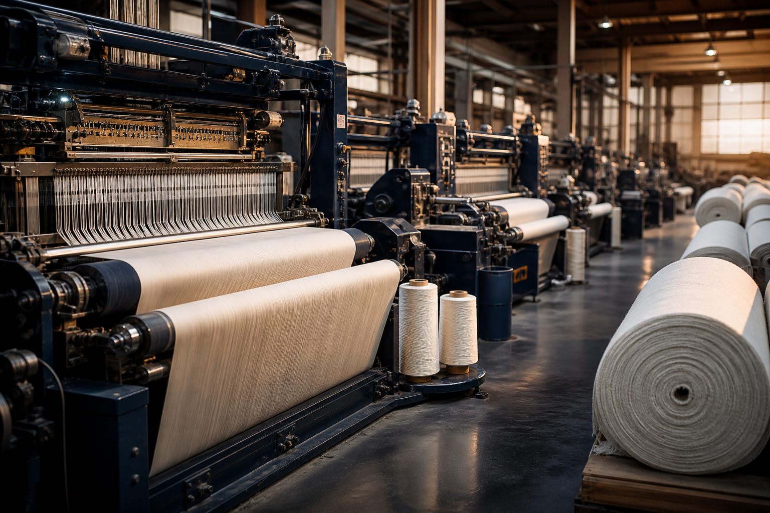 Modern textile manufacturing facility